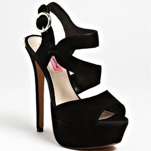Betsy Johnson Endall Suede Platform Pumps